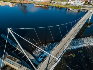 Lávky pro pěší a cyklisty přes Otavu v Písku (2018)