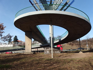 Lávka přes dálnici na Spořilově (1971)