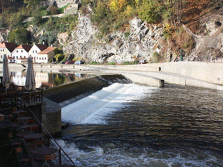 Vltava, Český Krumlov – úprava jezu Jelení lávka ř. km 282,49 (2012–2013)